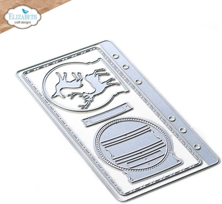 Elizabeth Craft Designs Sidekick Essentials 20: Juego de troqueles de metal con globo de nieve